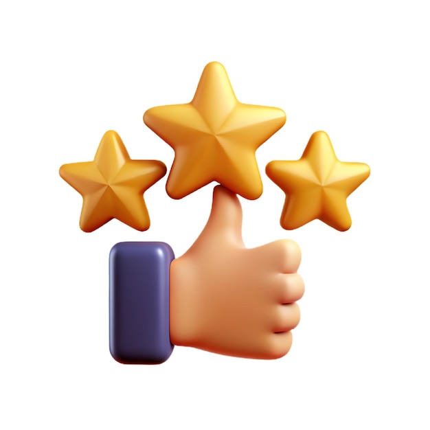 Customer Review Stars gold rating service business satisfaction