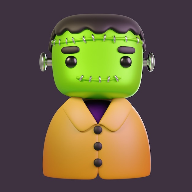 cute 3d frankenstein avatar