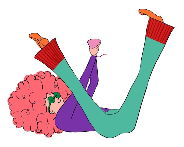 Dancing party woman png sticker illustration transparent background