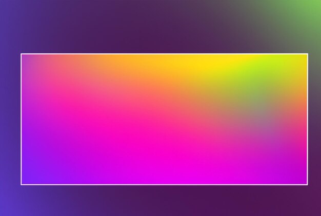 Design a trendy card with a vibrant gradient digital glow neon lights and a summer holographic