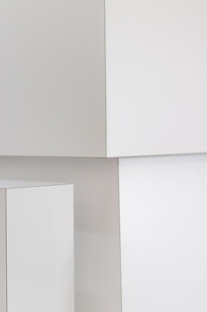 Detail bílé zdi