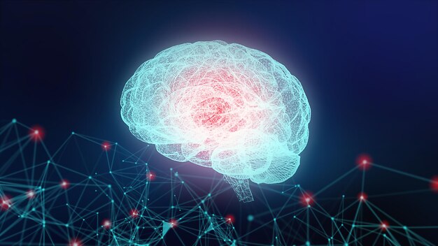 Digital composite image of brain
