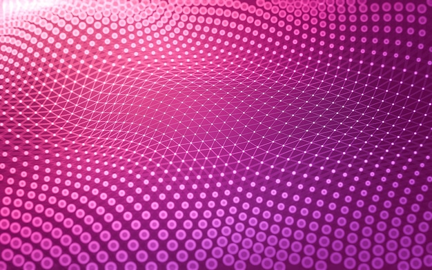 Digital connections with dots and lines