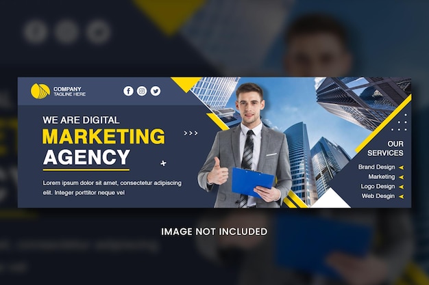 Digital marketing agency banner social