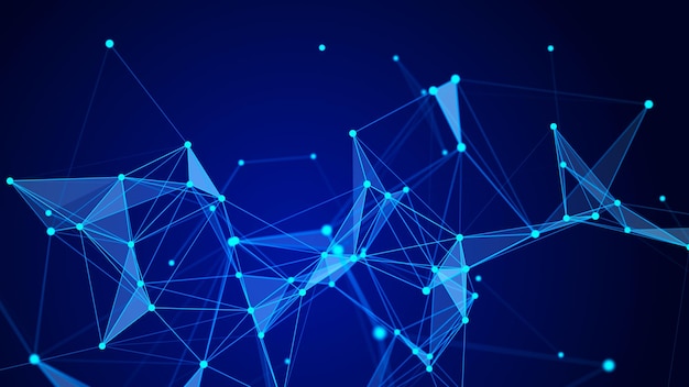 distribution of data network visualization internet communication technological background 3d