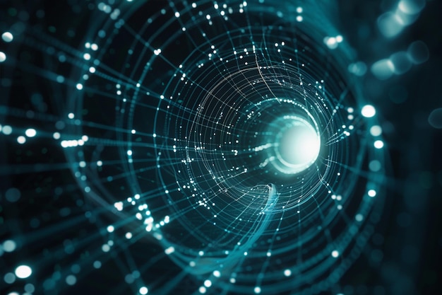 Dynamic Digital Illustration of an Abstract