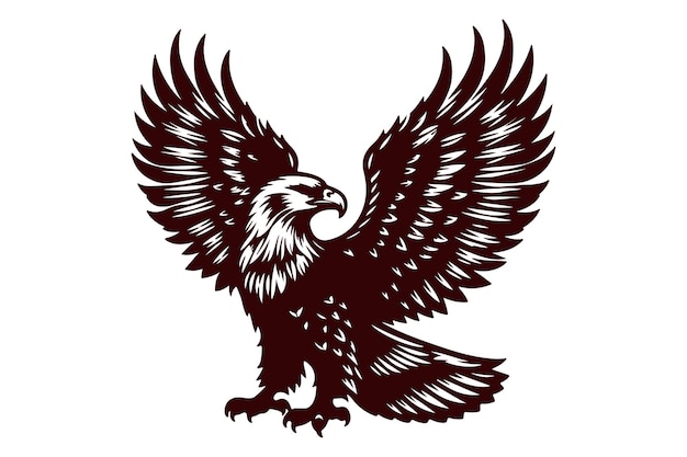 Eagle vector illustration design flaying eagle 33