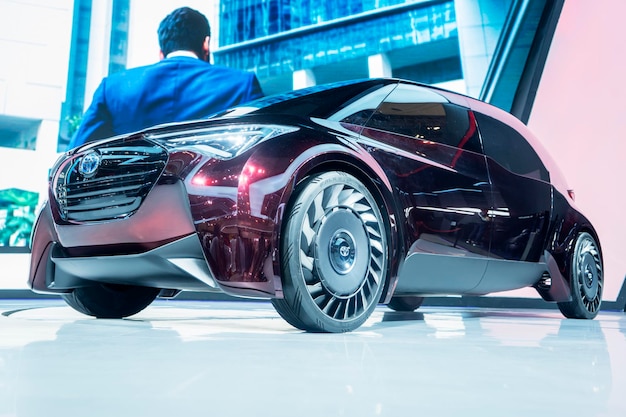 electric car of fcr from toyota at giias 2019