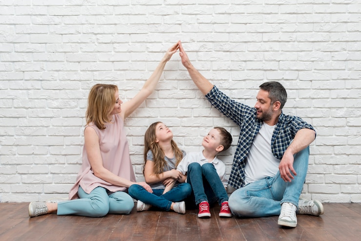 Fotografie family at home