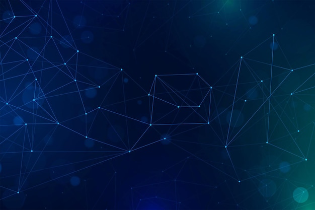 Fialovo-modré moderní technologické pozadí Linktree 1