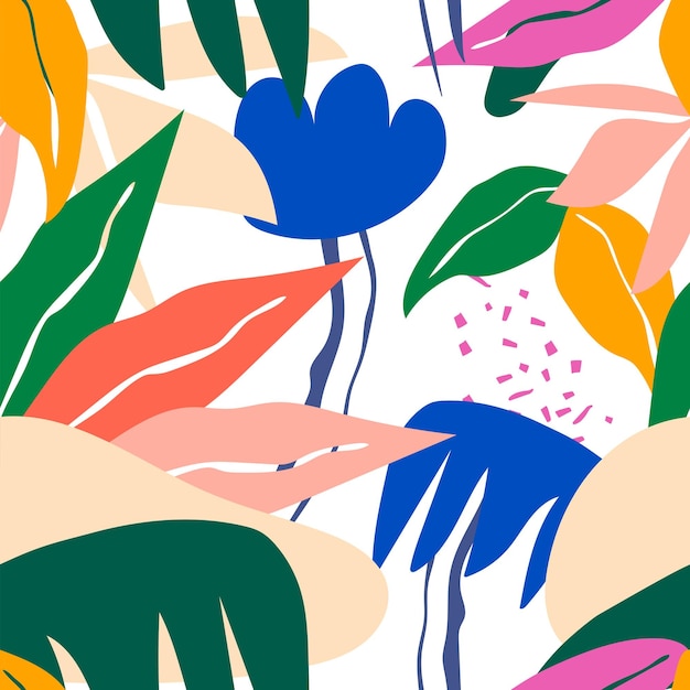 Flower png seamless pattern transparent background