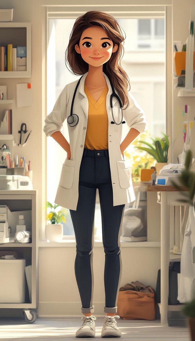 Fotografie folkinspired flat style illustration