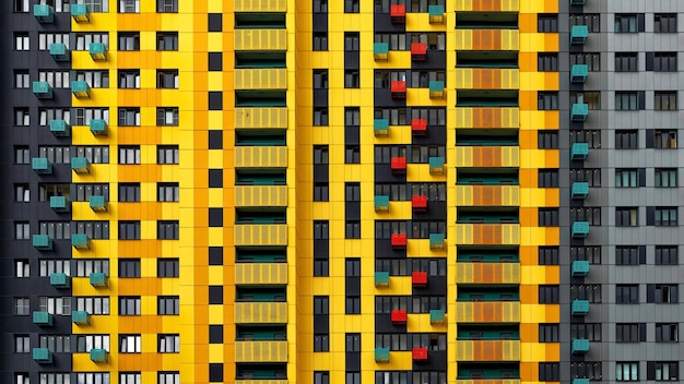 Full frame shot of multi colored building
