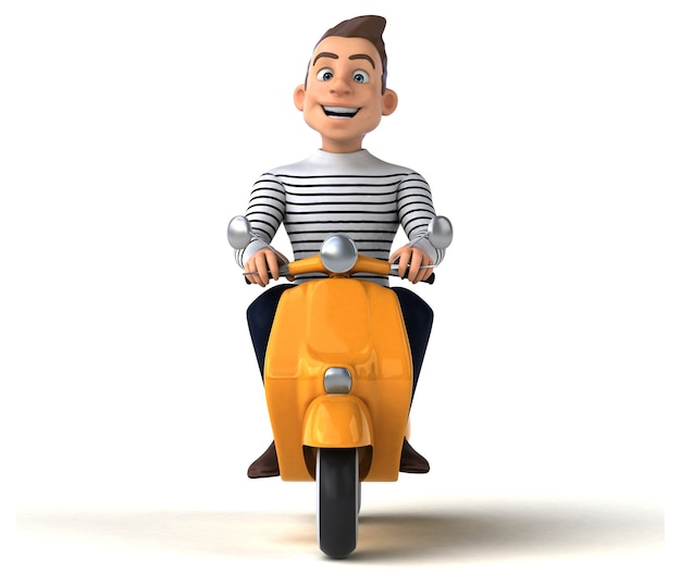 fun cartoon casual character