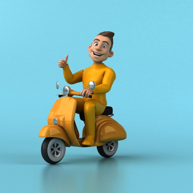 fun cartoon yellow character