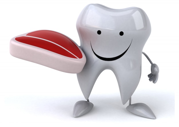 fun tooth - 3d character
