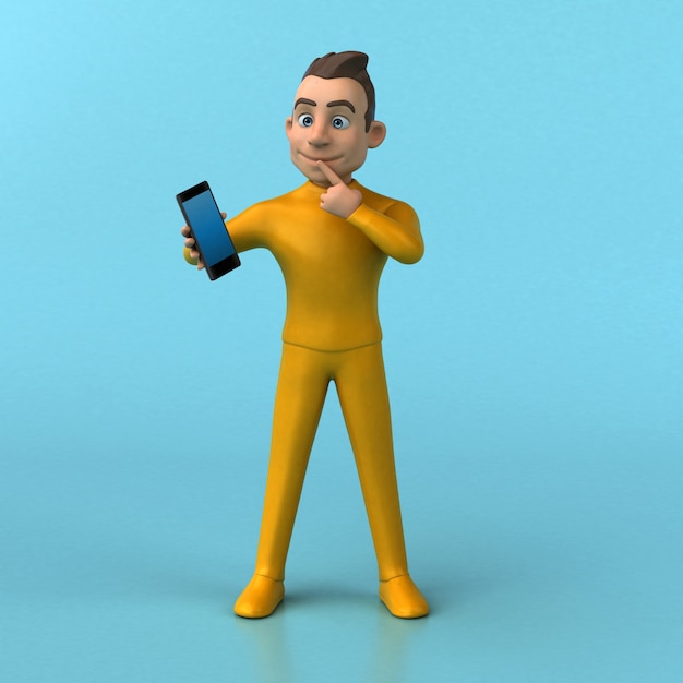 fun yellow man animation
