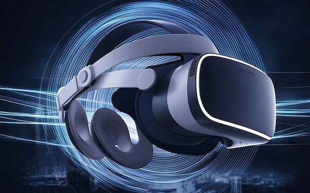 futuristic vr glasses