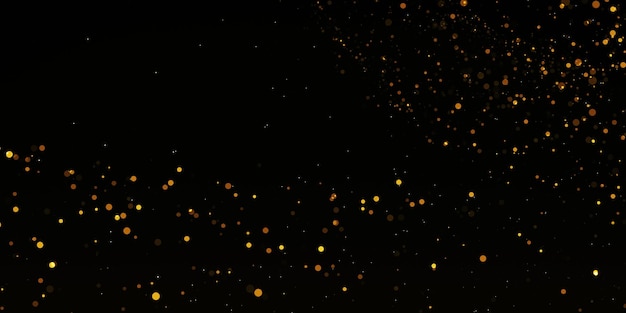 Glitter lights grunge texture background, bokeh defocused abstract twinkly light stars, black gold