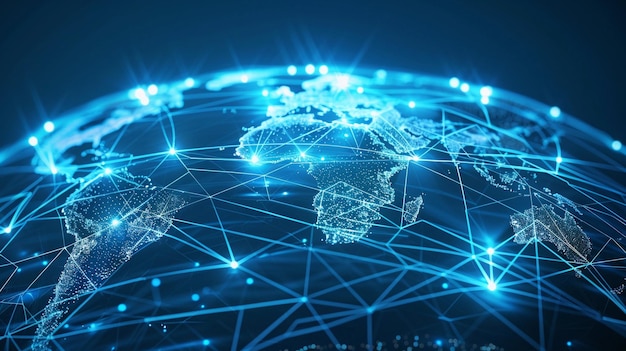 Global Data Network a global network of data streams connecting various parts of the world