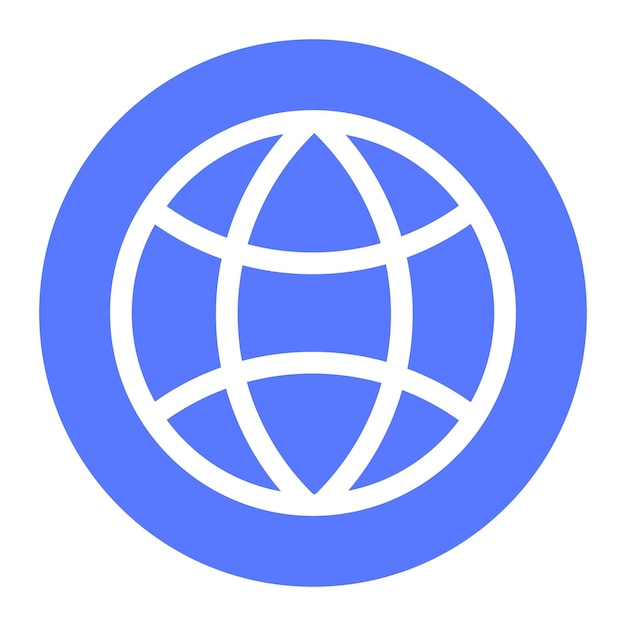 Globe grid png icon sticker flat graphic on transparent background