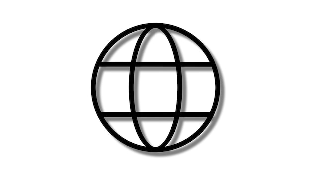 go to web symbol icon illustration globe icon earth symbol
