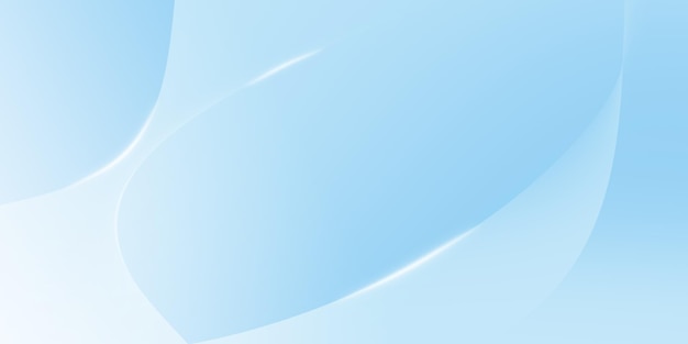 Graphic illustrations of curves wavy lines and soft shadow palm leaves wallpaper light blue bg