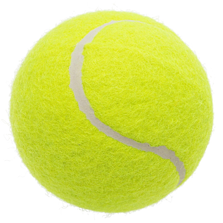 Fotografie green tennis ball isolated on white background
