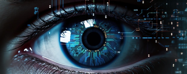 human eye closeup