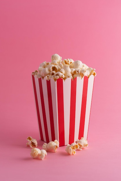 ice cream cone against pink background