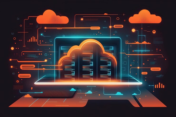 Ikona cloudového úložiště zobrazuje cloud se značkou zaškrtnutí uvnitř, což indikuje, že soubory byly úspěšně uloženy. Generováno AI.