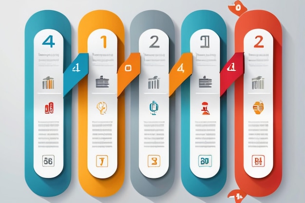infographic design template can be used for workflow layout number options web design
