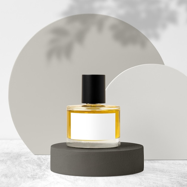 Label mockup png transparent bottle bottle beauty product packaging design