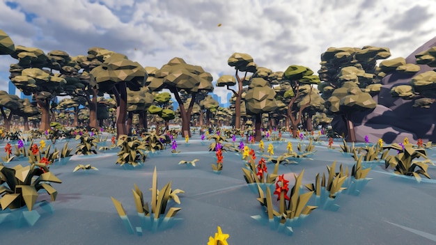 landscape opportunities with wellness and opportunities and vital 3d render
