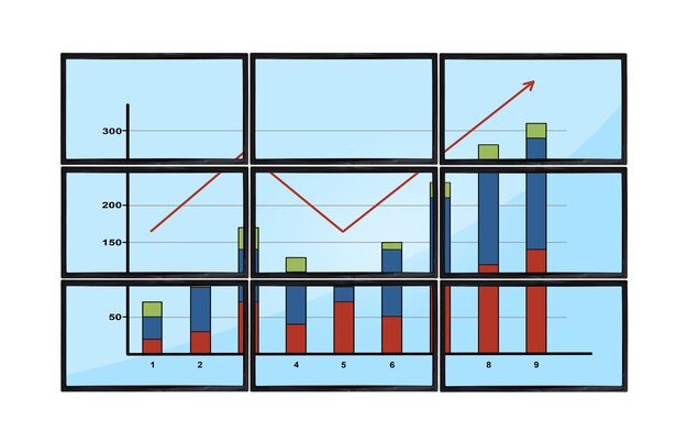 Lasma panel with chart