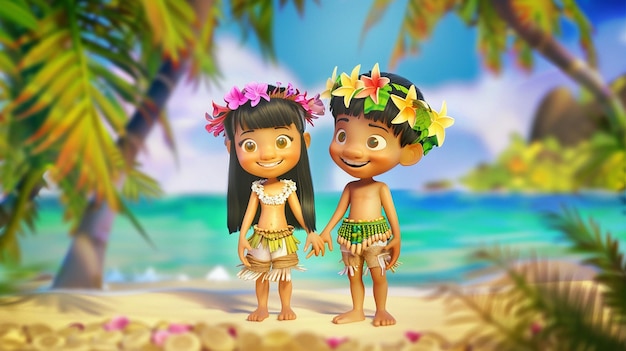 lovely couple of kids for childrens kids book
