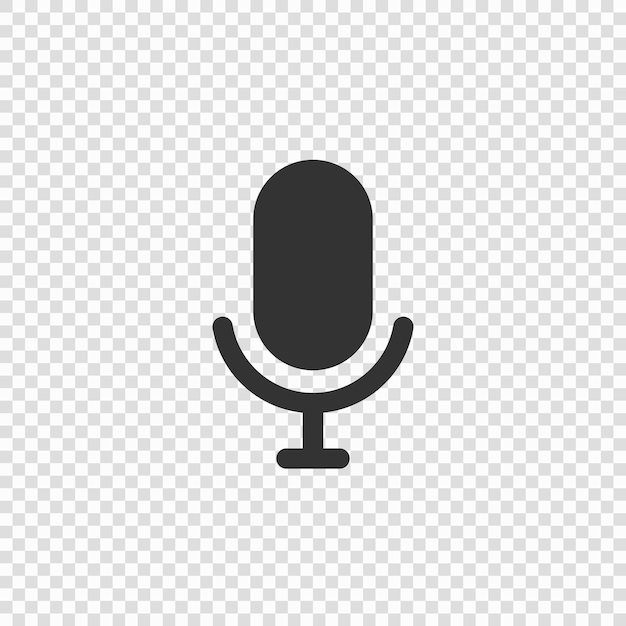 Microphone icon isolated Vector illustration
