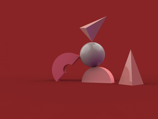 minimal abstract background 3d rendering