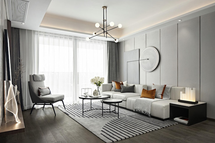Fotografie modern and elegant living room interior