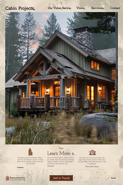 Modern Cabin With Hover Transitions Rustic Olive Green and C Unique Architecture Idea Designs