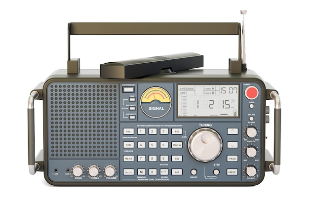 modern digital radio 3D rendering