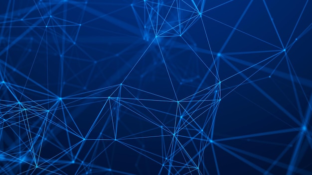 network connection structure abstract technology background futuristic background 3d rendering