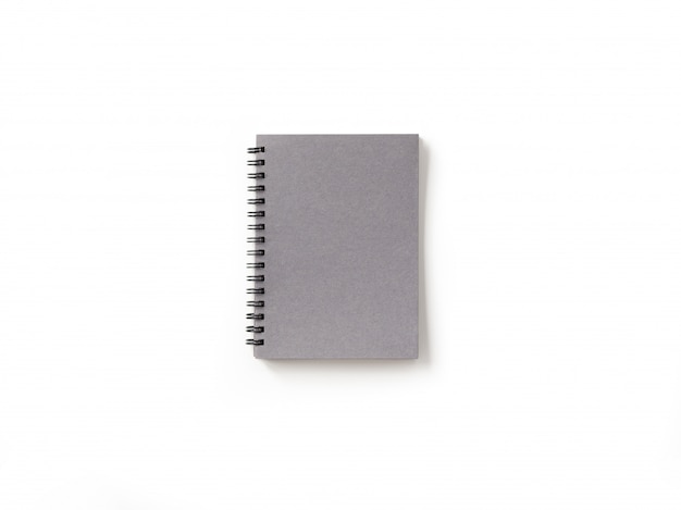 note book on isolated white