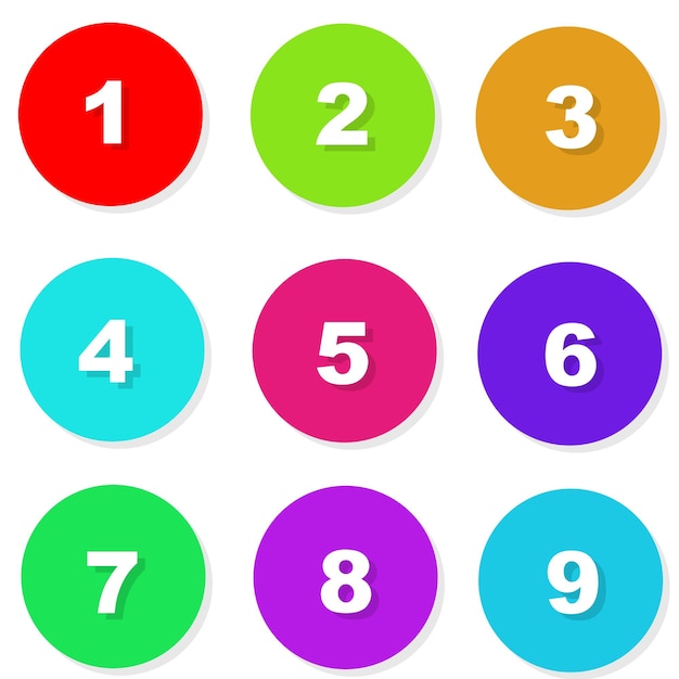Number icons