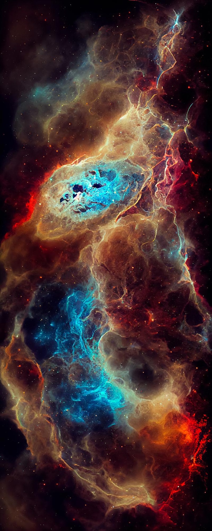 Fotografie panoramatický pohled na galaxii s hvězdami a kosmickým prachem ve vesmíru