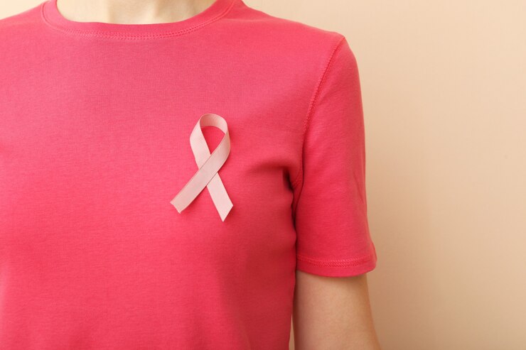 Fotografie pink ribbon the international symbol of breast cancer
