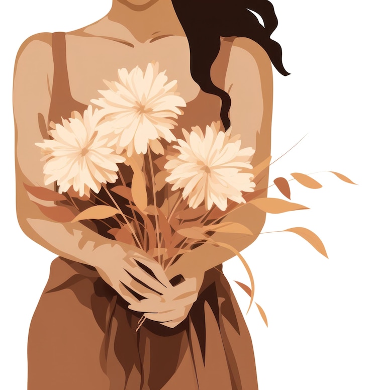 Fotografie png dried flower adult plant woman