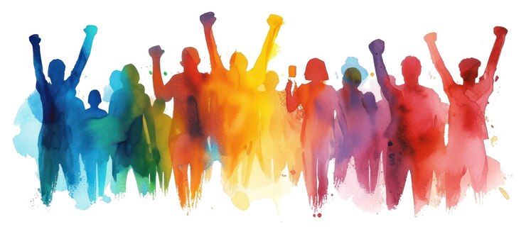 Fotografie png human rights concept adult paint white background