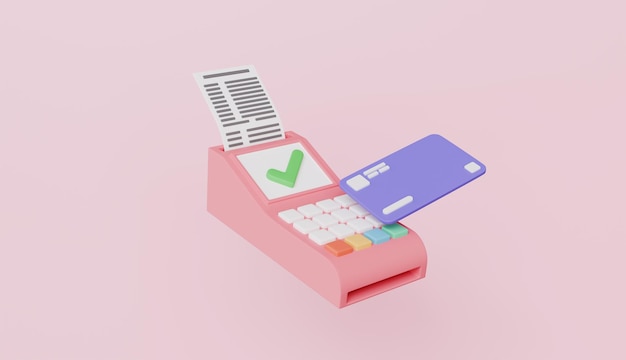 pos terminal with credit card coins and bills digital money transfer online payment terminal
