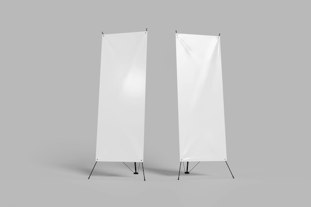Prázdný mockup X banneru